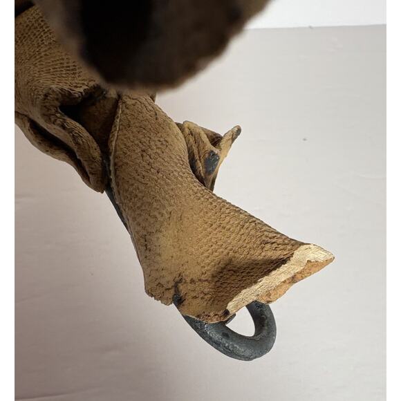 Handmade 3 Wiseman Clay Ceramic Sculpting Texturized Gold Accents Ring Stand - Picture 7 of 16